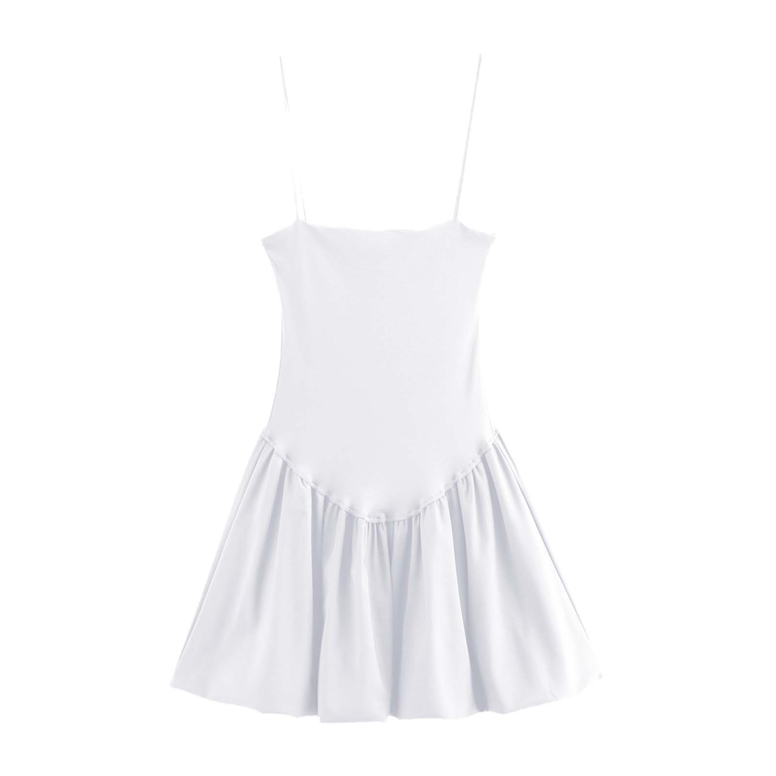 thumbnail image 4 of Vestido de gasa con volantes y patchwork para mujer: elegante atuendo para fiestas de verano y bodas, 4 of 4
